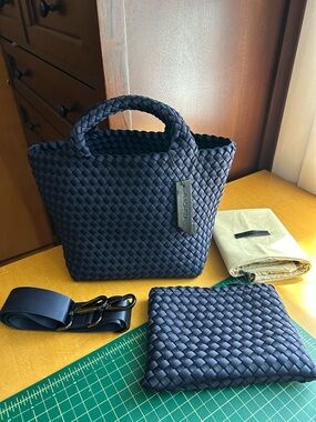 Neghedi St Barths Small Tote in Ink Blue